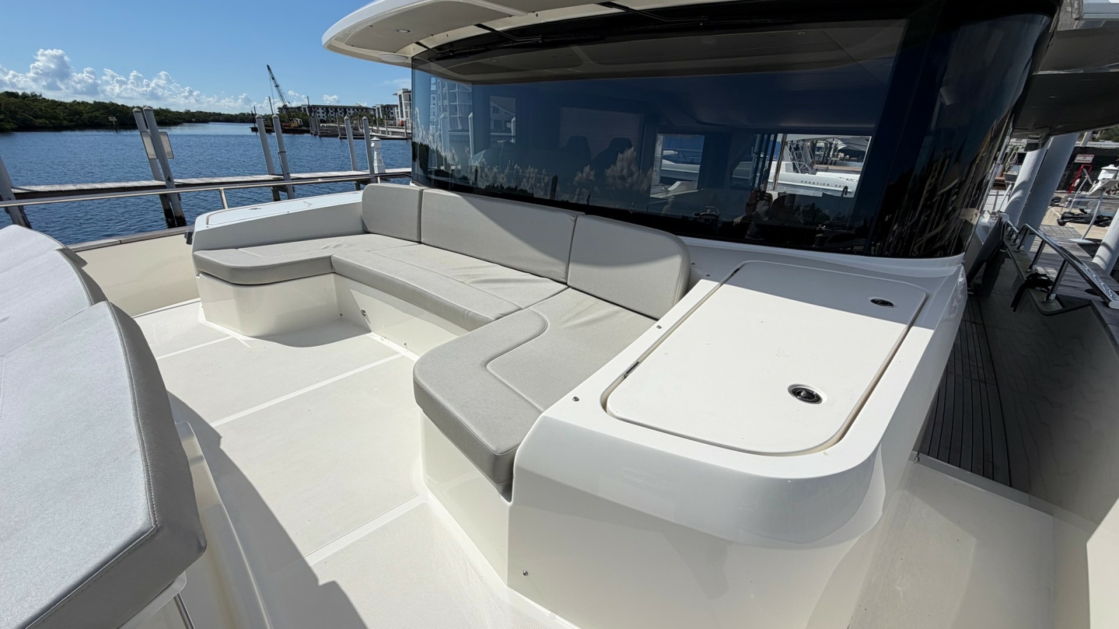 Spacious Foredeck Seating Area