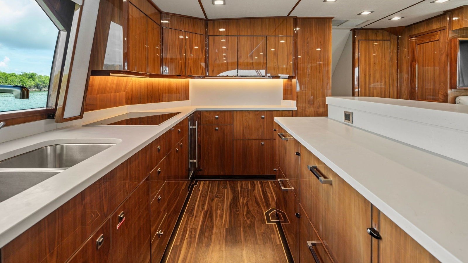 2016 Viking 80 Enclosed Bridge- FRIGATE- Galley