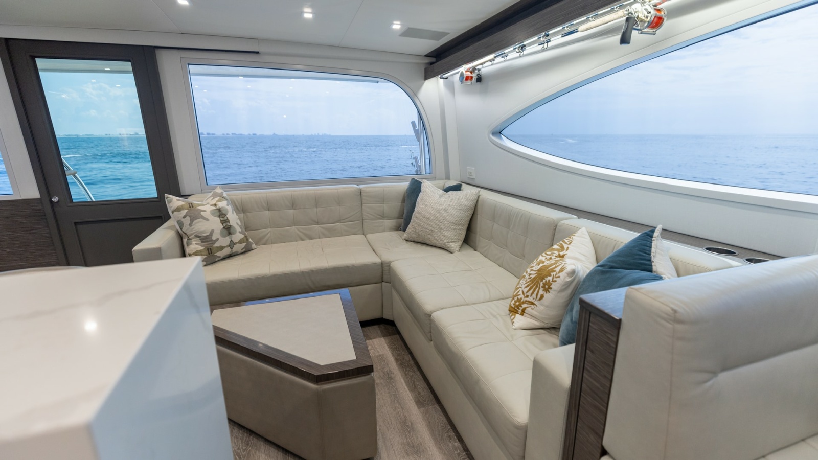 2021 65 Hatteras GT On the DL Salon-Galley (4)
