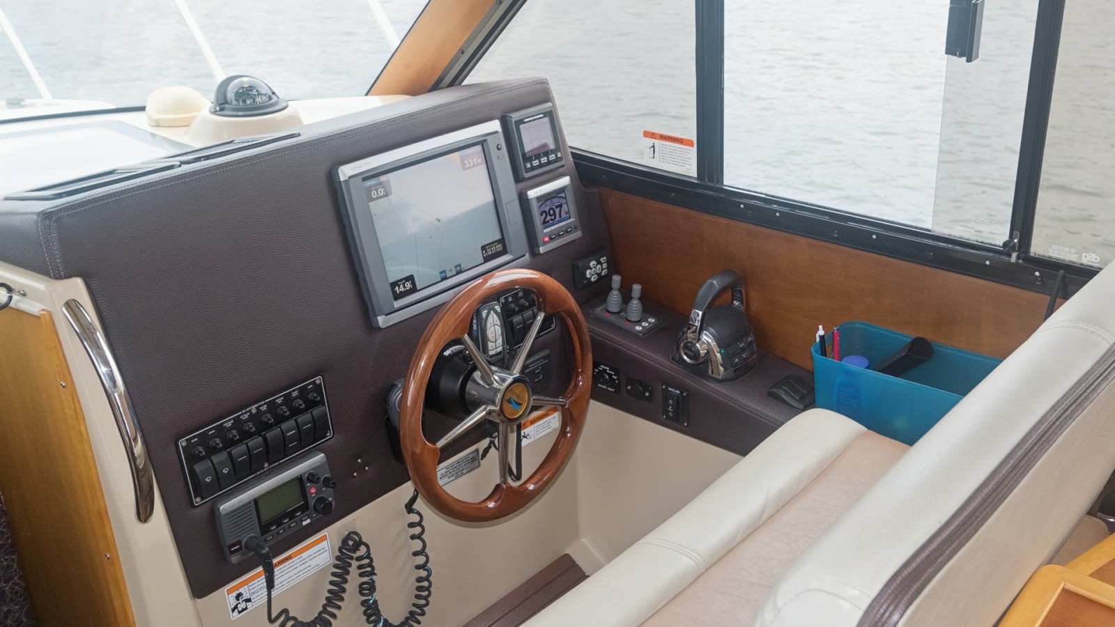 Helm Station with Electronics Display