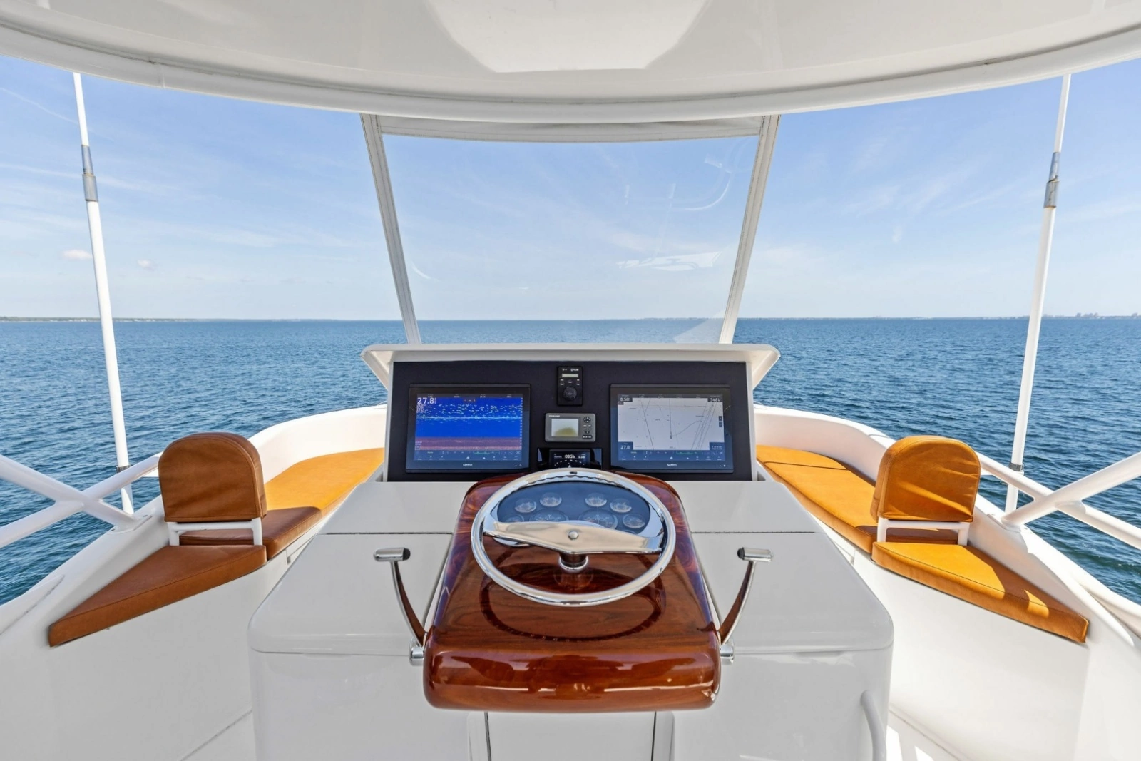 2008 Viking 68 Skybridge "Liquid Apple" Helm