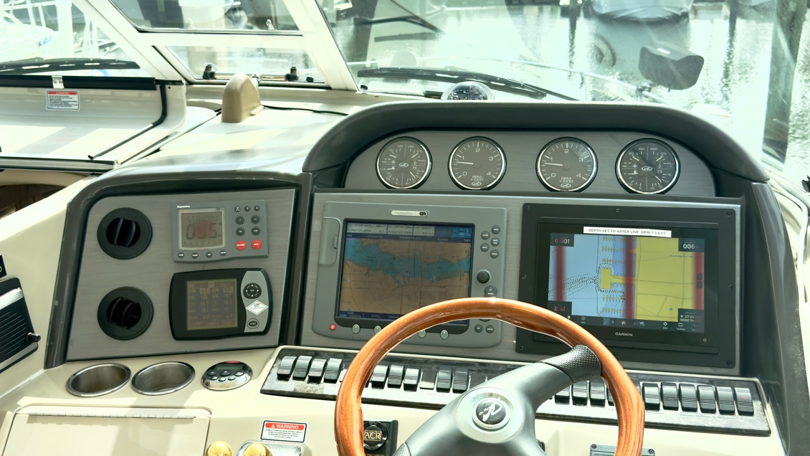 Helm Station with Navigation Displays