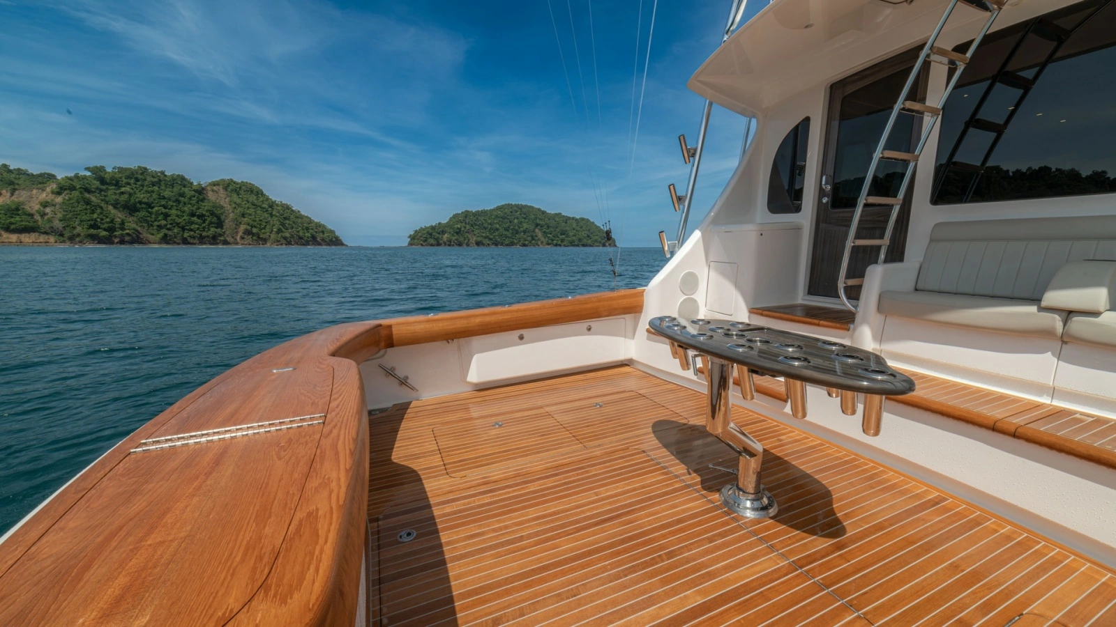 Spacious Aft Deck with Teak Flooring