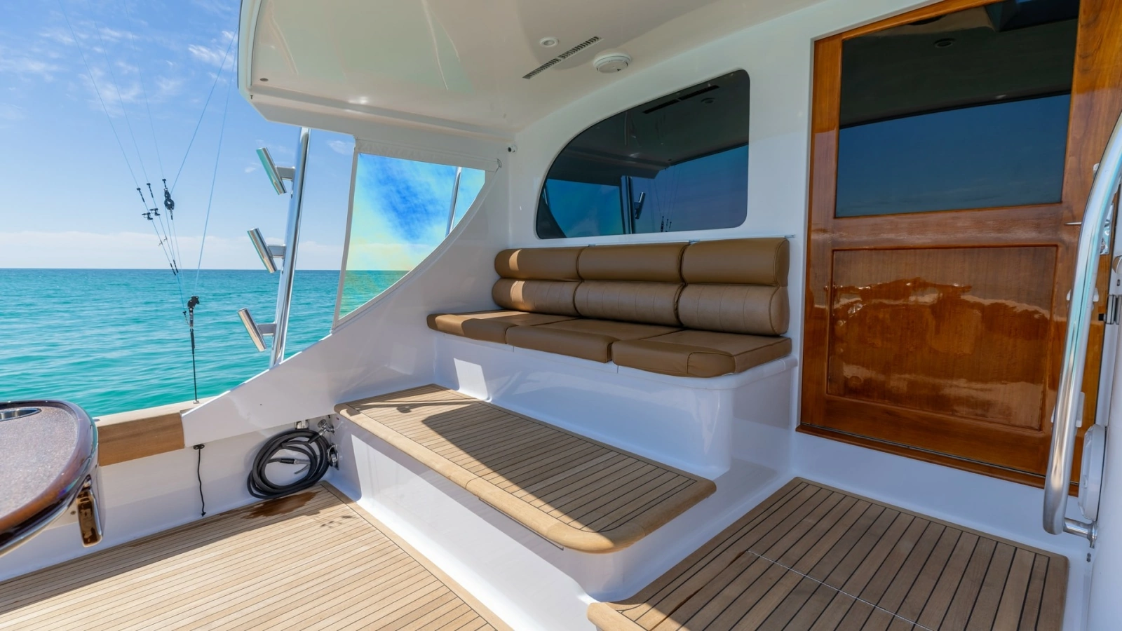 Teak Cockpit with Seating Area