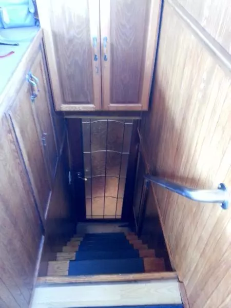 Diesel Duck  50 Stairway to Aft Cabin