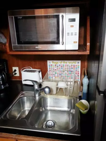 Diesel Duck  50 Double sink and Microwave