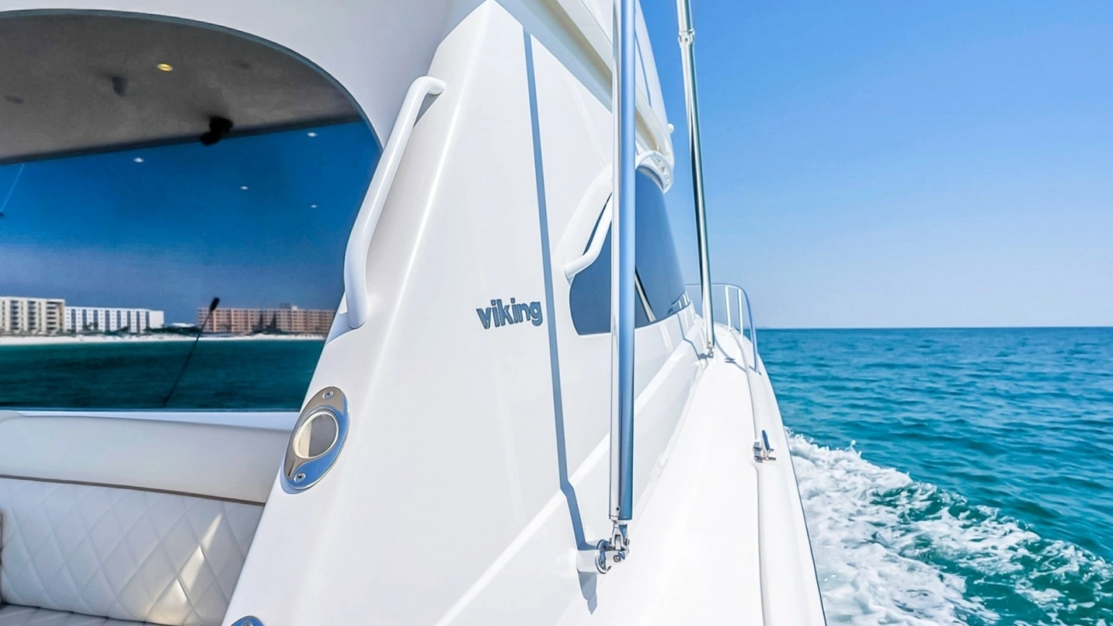 Starboard Side View with Ocean Backdrop
