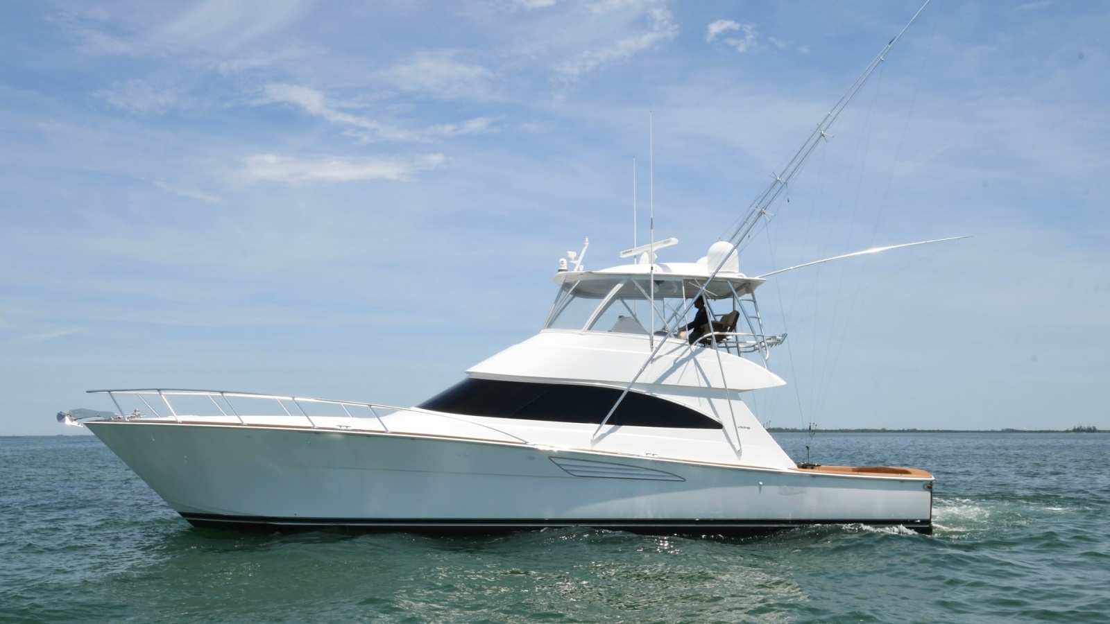 Starboard View of Viking 58 Convertible