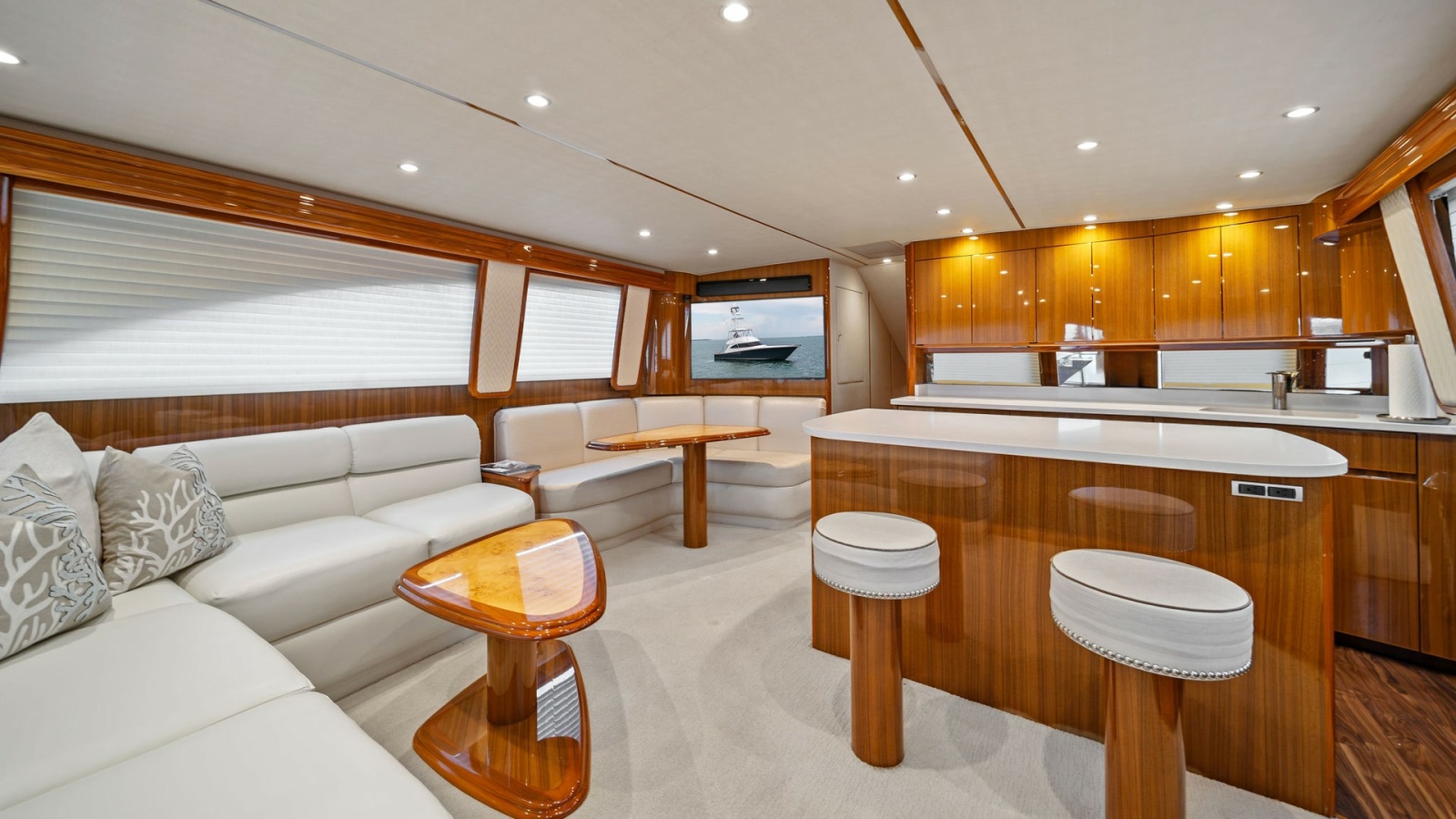 Spacious Salon and Galley Area