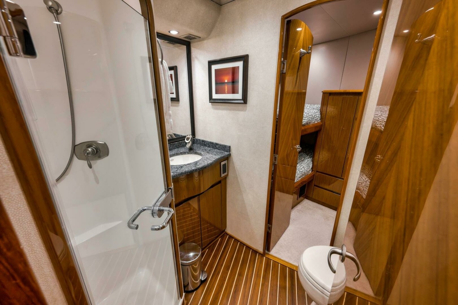 2011 Viking 76 Enclosed Bridge- TEUSEAS- Port Head