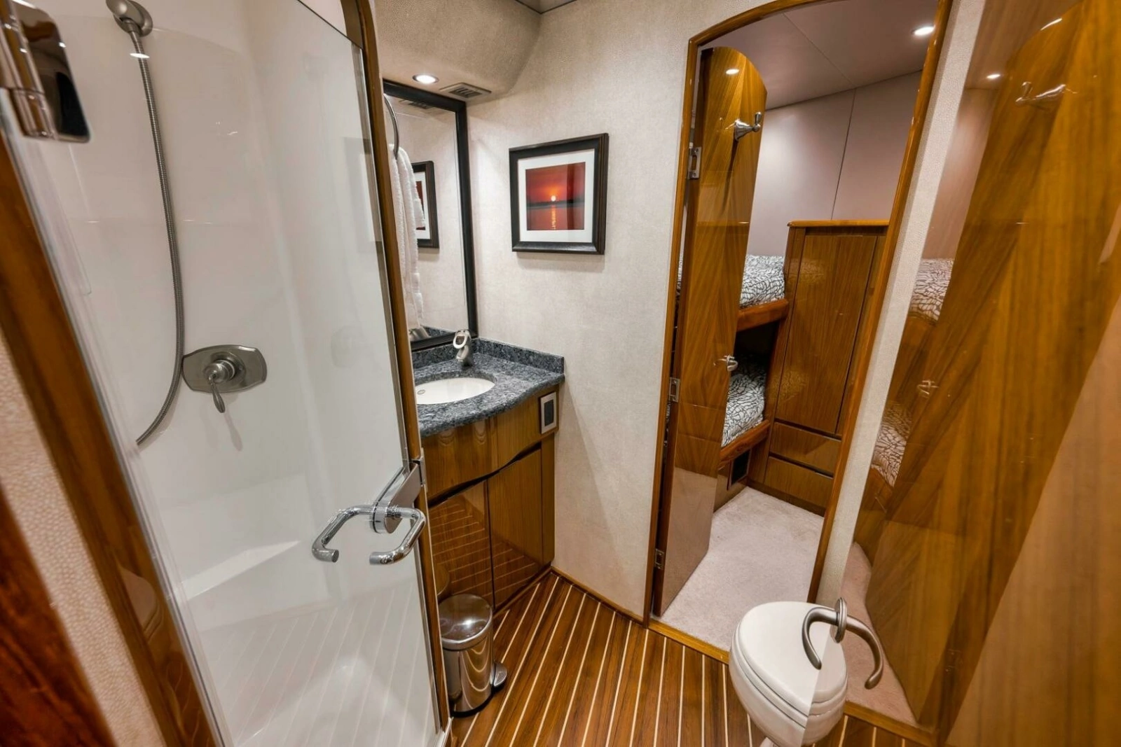 2011 Viking 76 Enclosed Bridge- TEUSEAS- Port Head