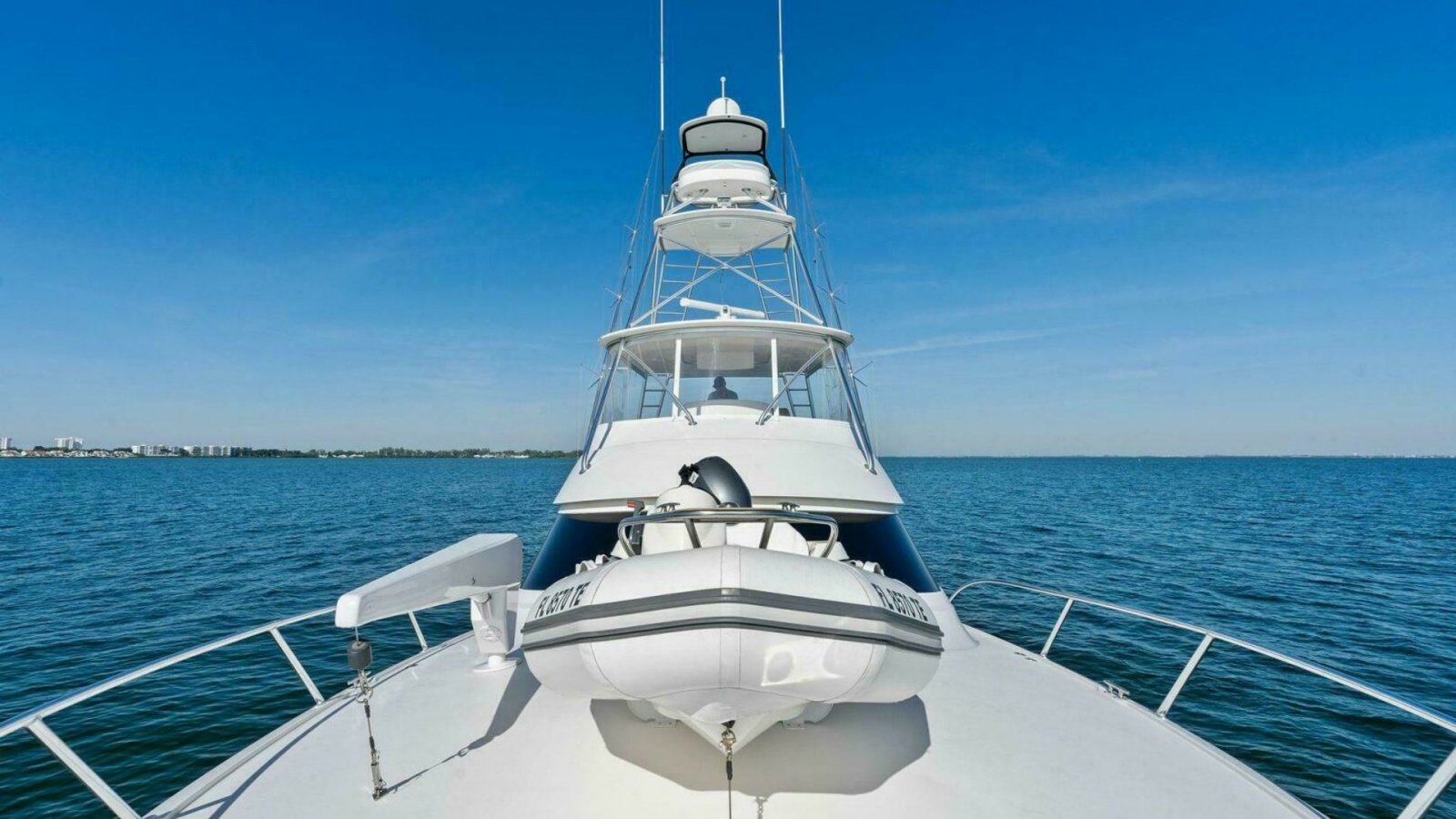 Bow View with Tender and Tower