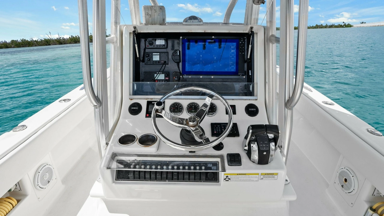 Helm Station with Electronics Display