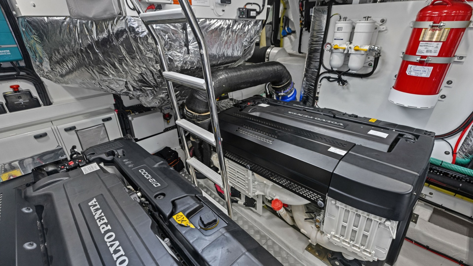 Engine Room with Volvo Penta Engines