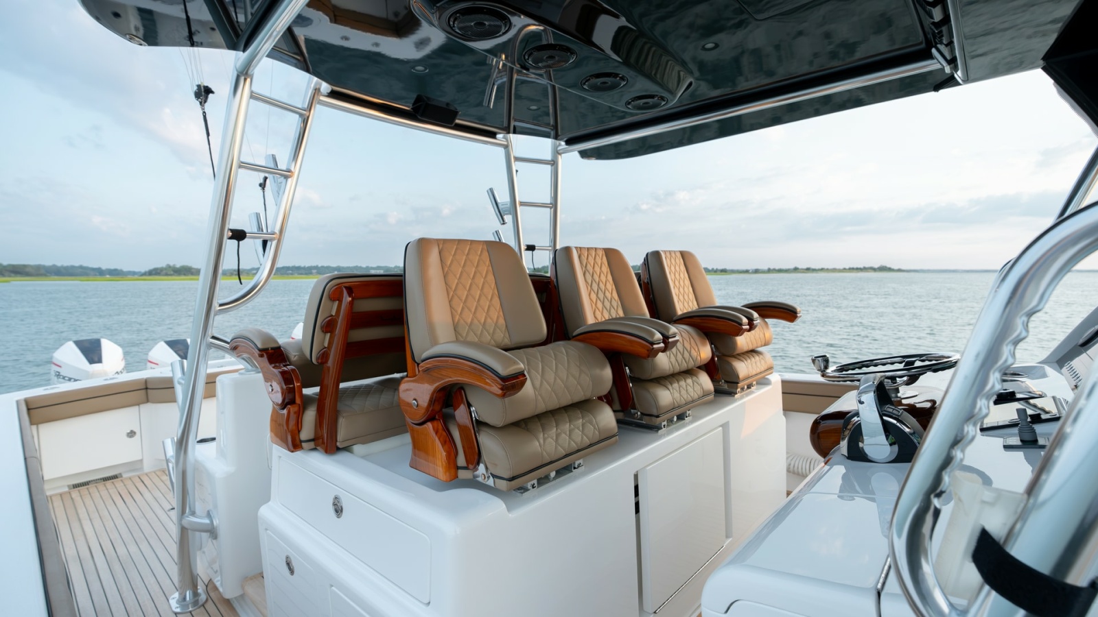 Helm Seating and Console Area