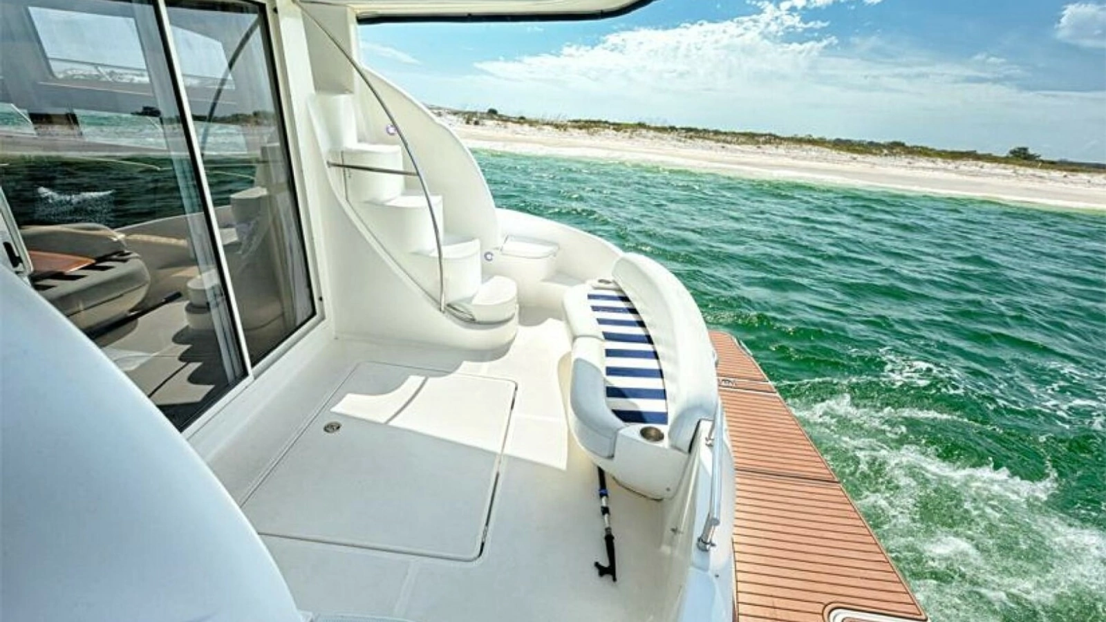 Spacious Aft Deck with Swim Platform
