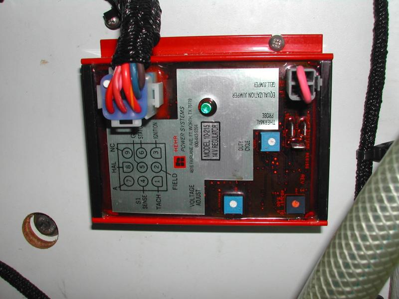 Voltage regulator each alternator