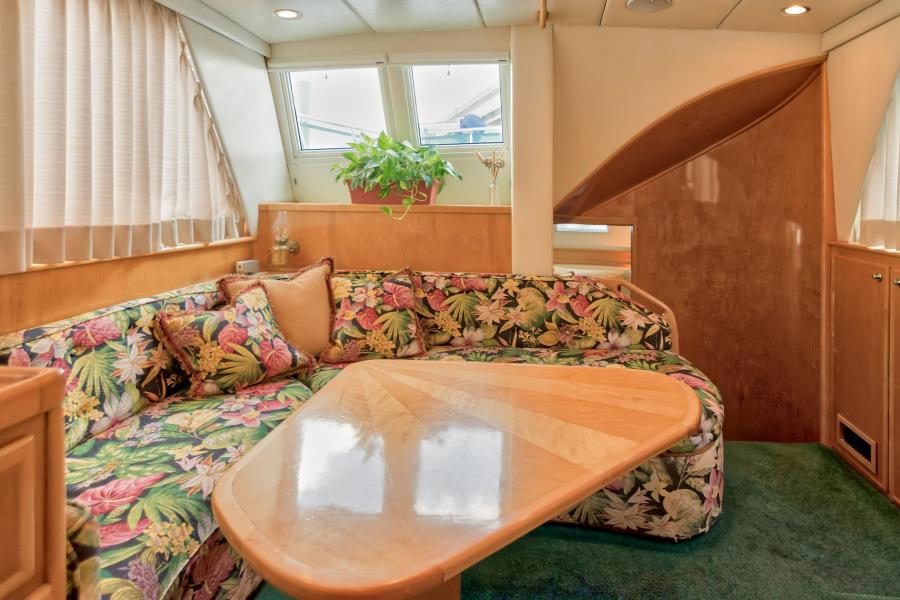 Salon stairs to master stateroom