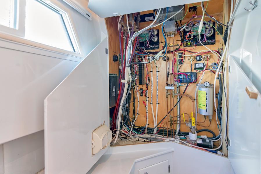 Helm mechanical electrical access