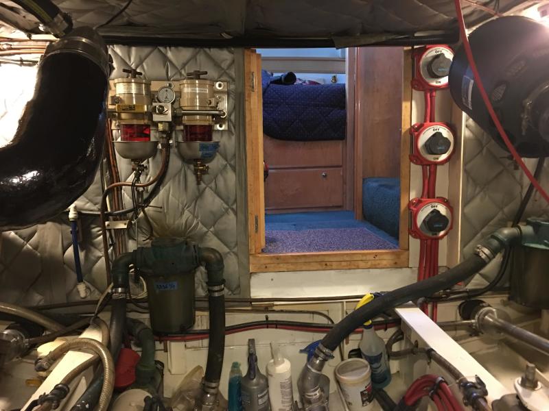 Engine room aft view