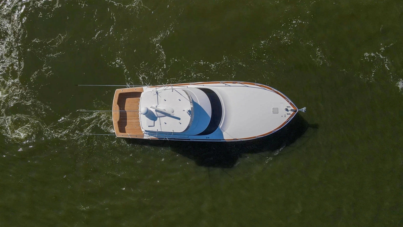 Aerial View of Flybridge and Bow