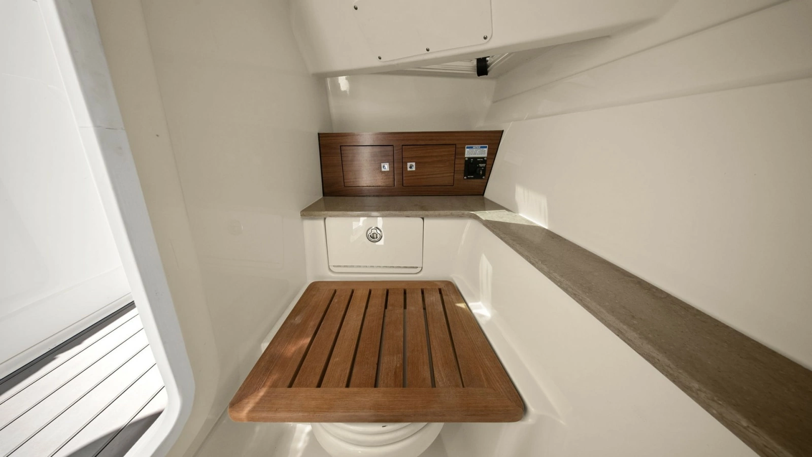 Compact Head with Teak Accents