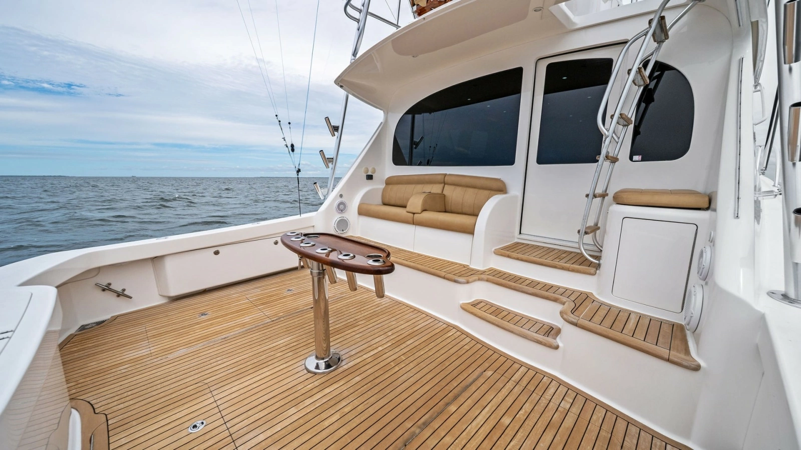 Spacious Teak Cockpit with Seating