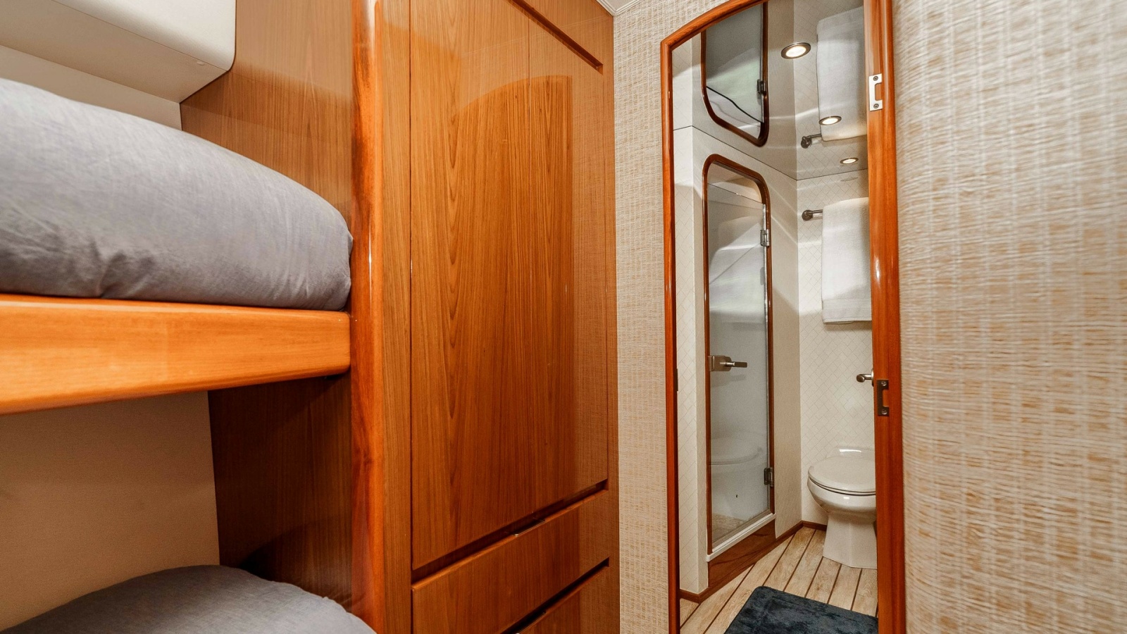 2014 Viking 76 Enclosed Bridge "TRANQUILO" Ensuite Head Access