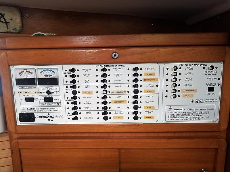 2001 Catalina 42 Samba Electrical Panel 063017.jpg