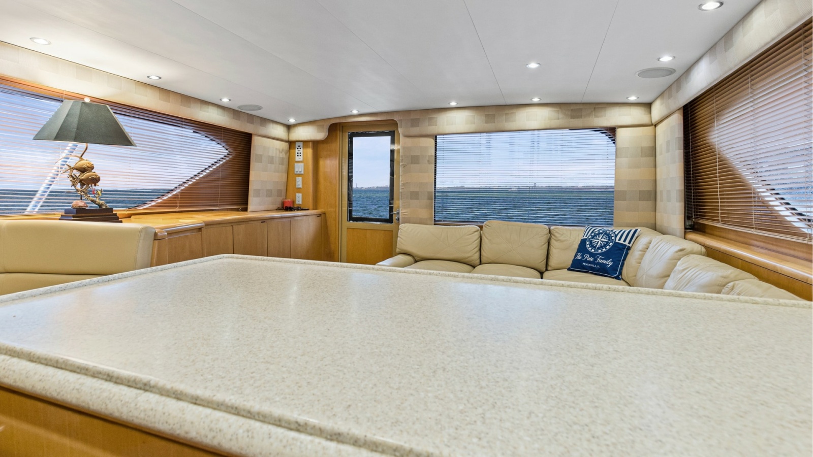 1999 Hatteras 60 Enclosed Bridge Better Days Galley (2)