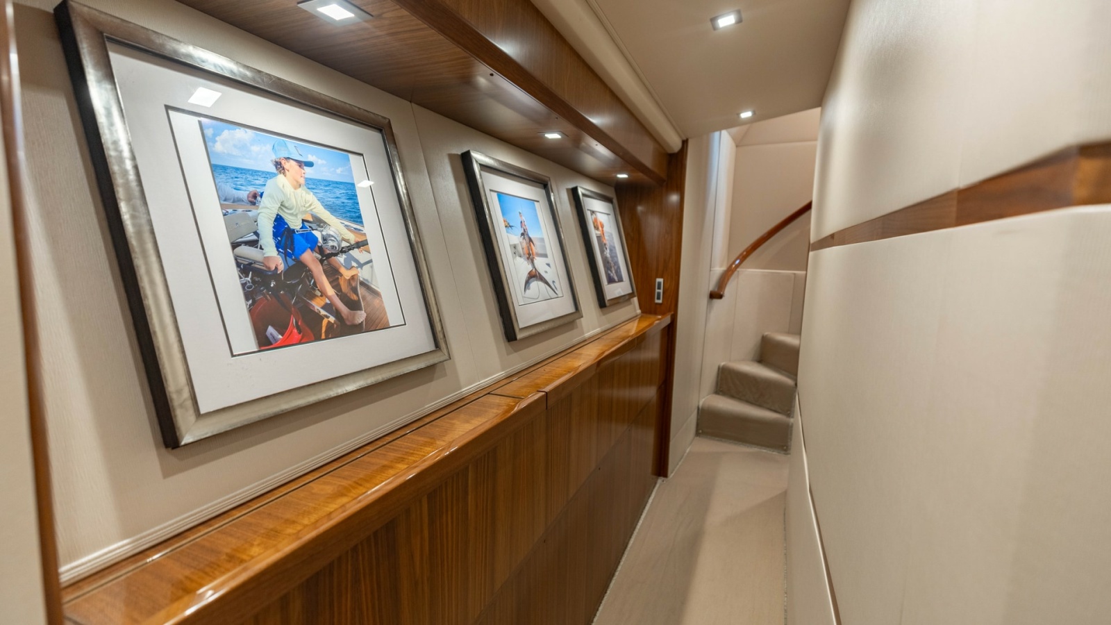 Elegant Lower Deck Hallway