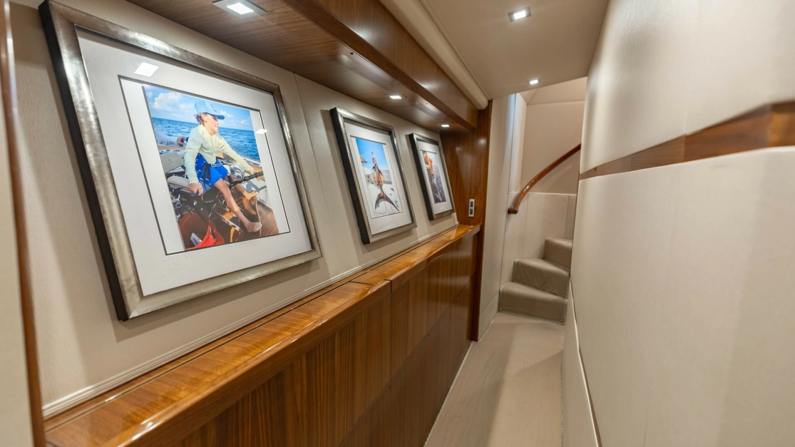 Elegant Lower Deck Hallway