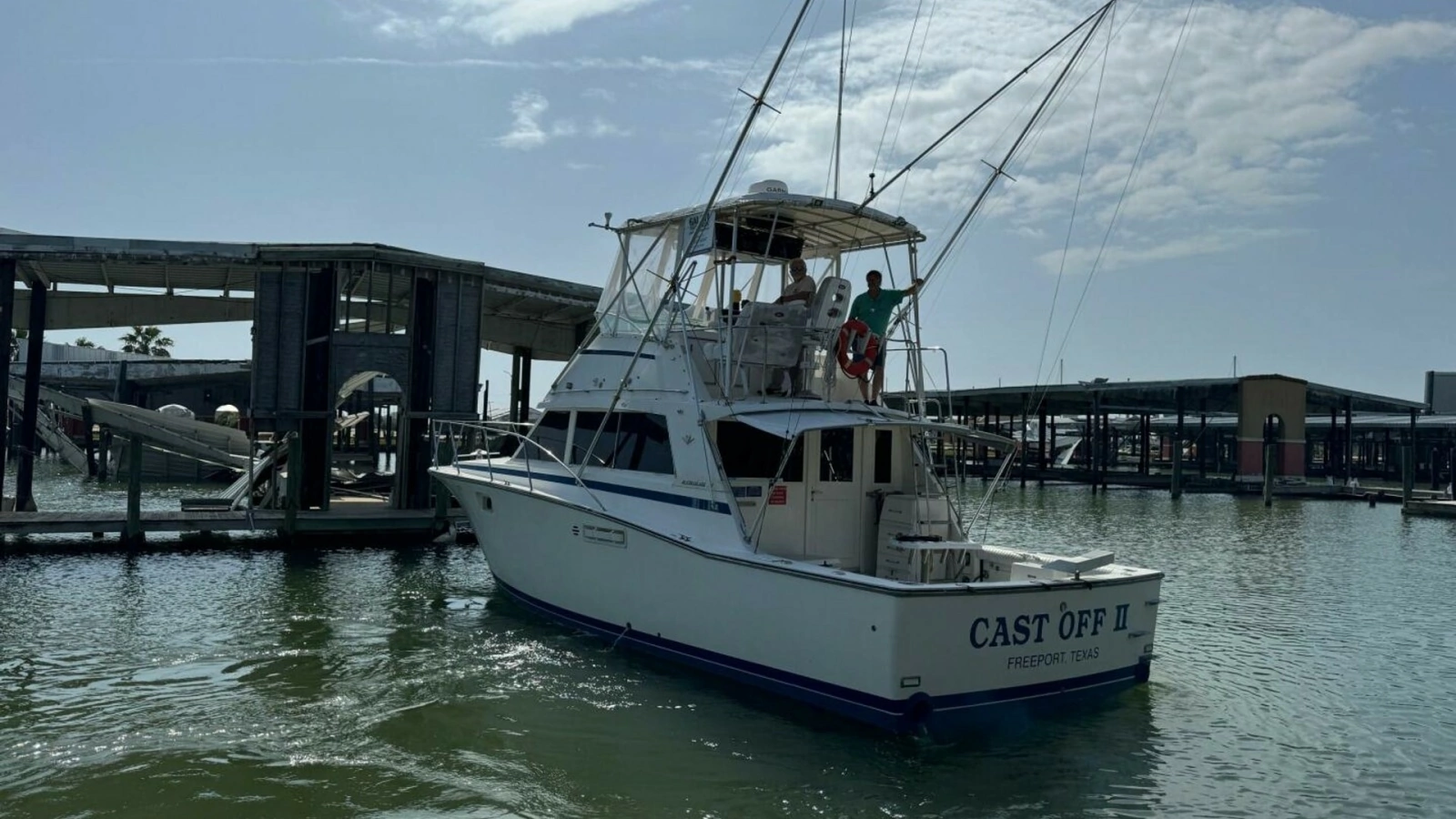 1983 Bertram 385 Convertible- Cast Off II- Transom