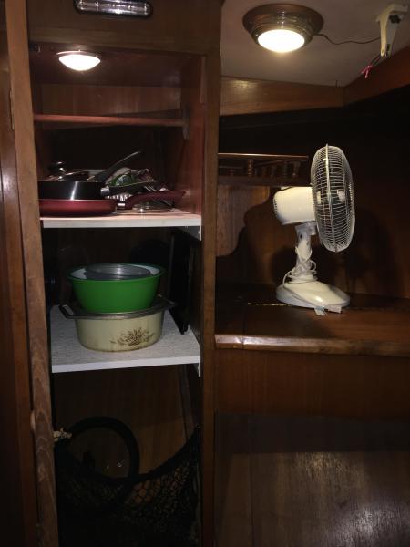 Midas Touch 1986 Marine Trader 38 Double Cabin Interior Fwd Berth  Storage.JPG