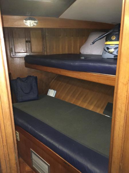 Midas Touch 1986 Marine Trader 38 Double Cabin Interior Fwd bunks.JPG