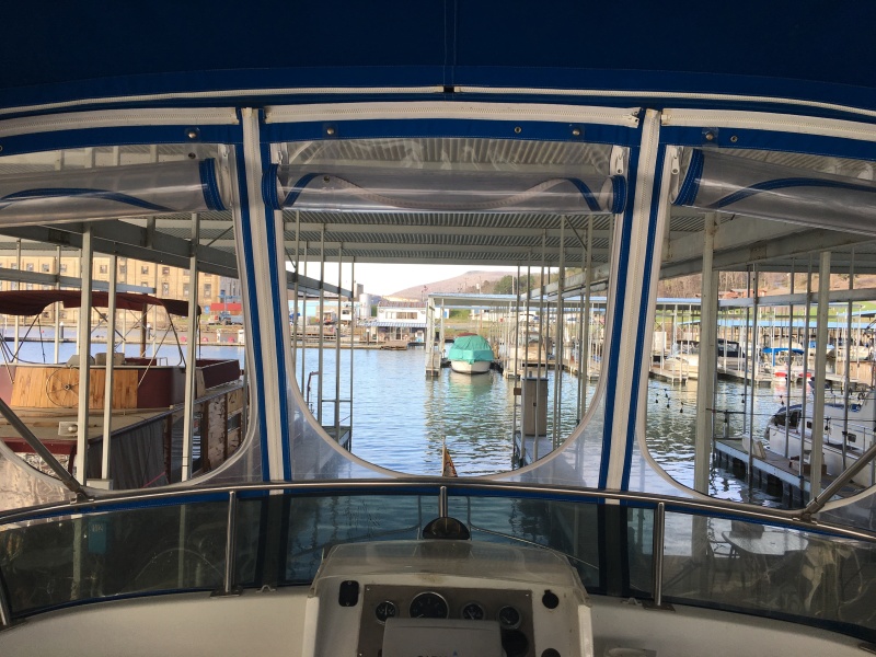 Midas Touch 1986 Marine Trader 38 Double Cabin Exterior Fly Bridge Eisinglass.JPG