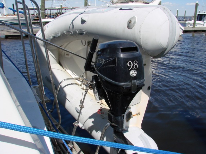 13 38' Marine Trader dinghy &amp; motor.JPG