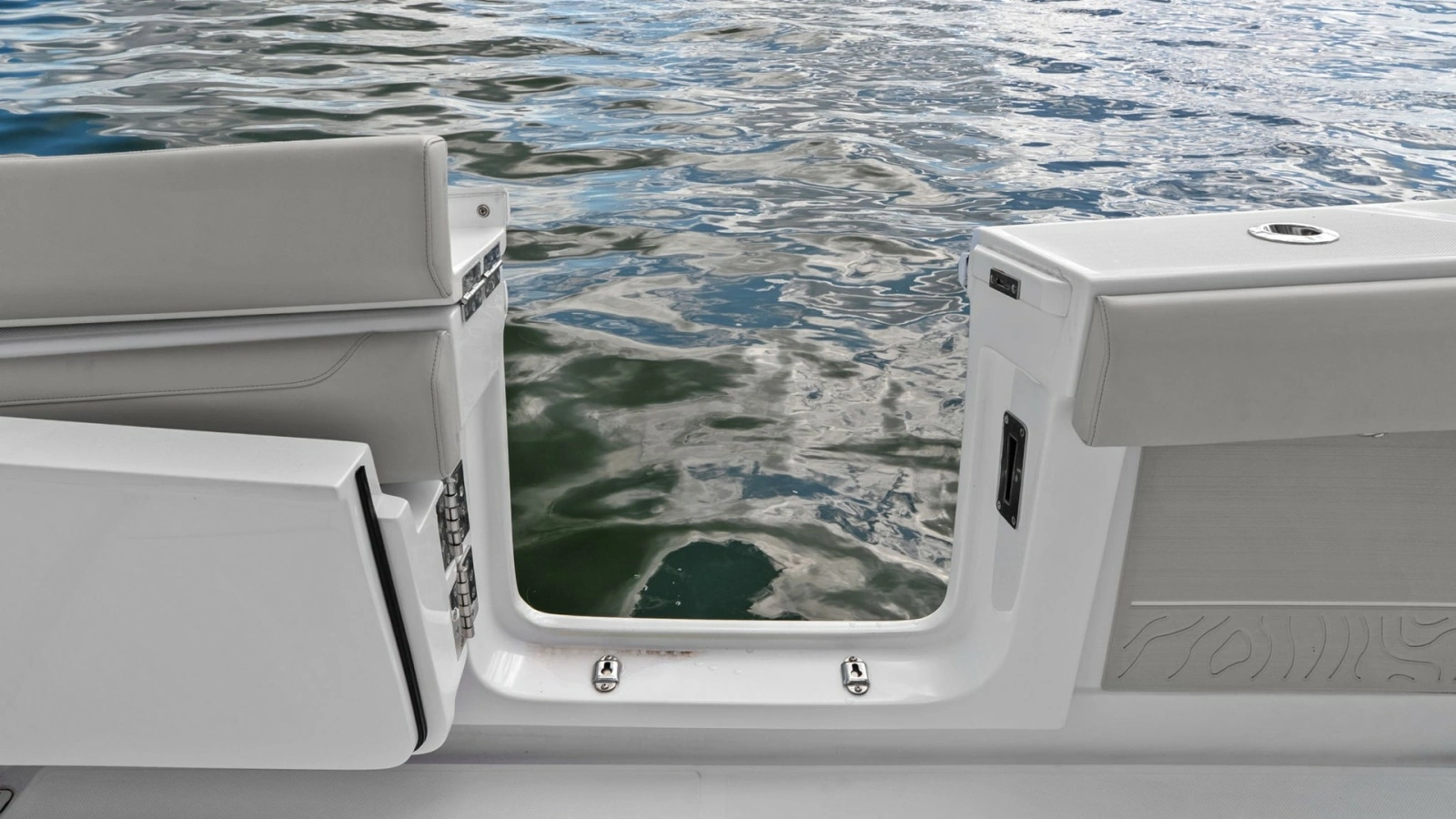 Transom Door with Water Access