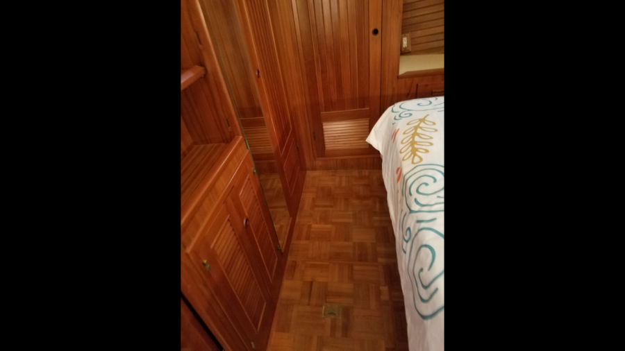 1988 Krogen 36 21 Stateroom Parquets and storage.PNG