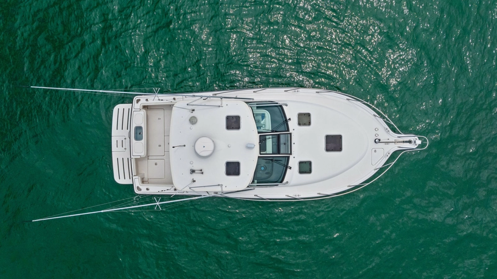 Aerial View of Tiara 32 Open