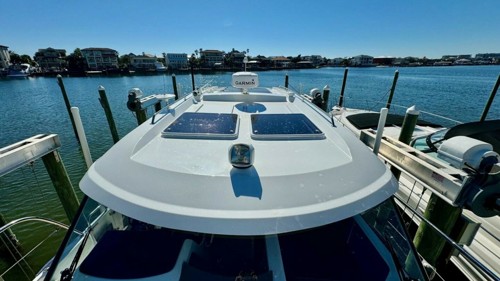 Flybridge Roof with Solar Panels