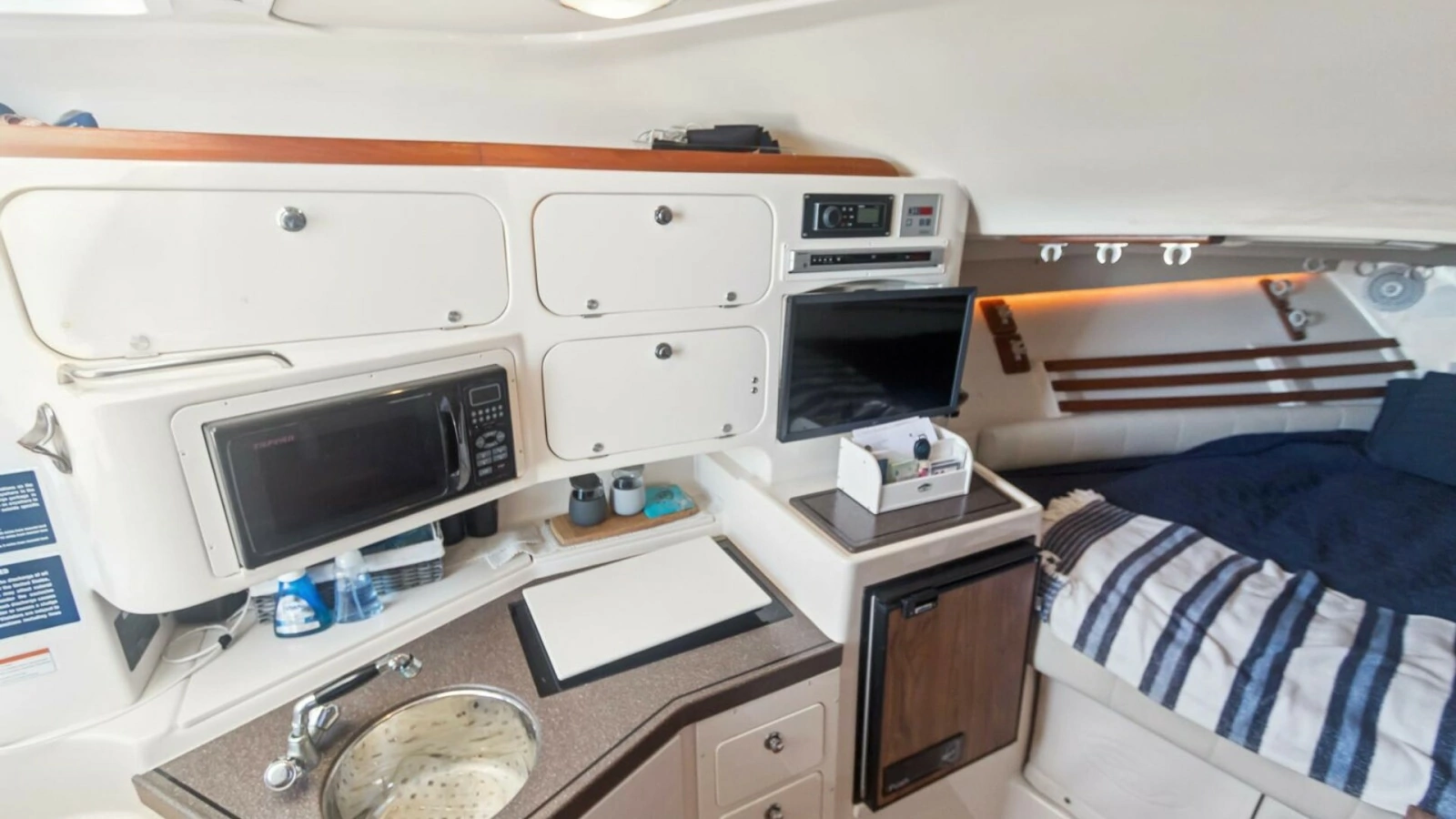 2006 Grady-White 330 Express - "POLE POSITION": Galley and Cabin Area