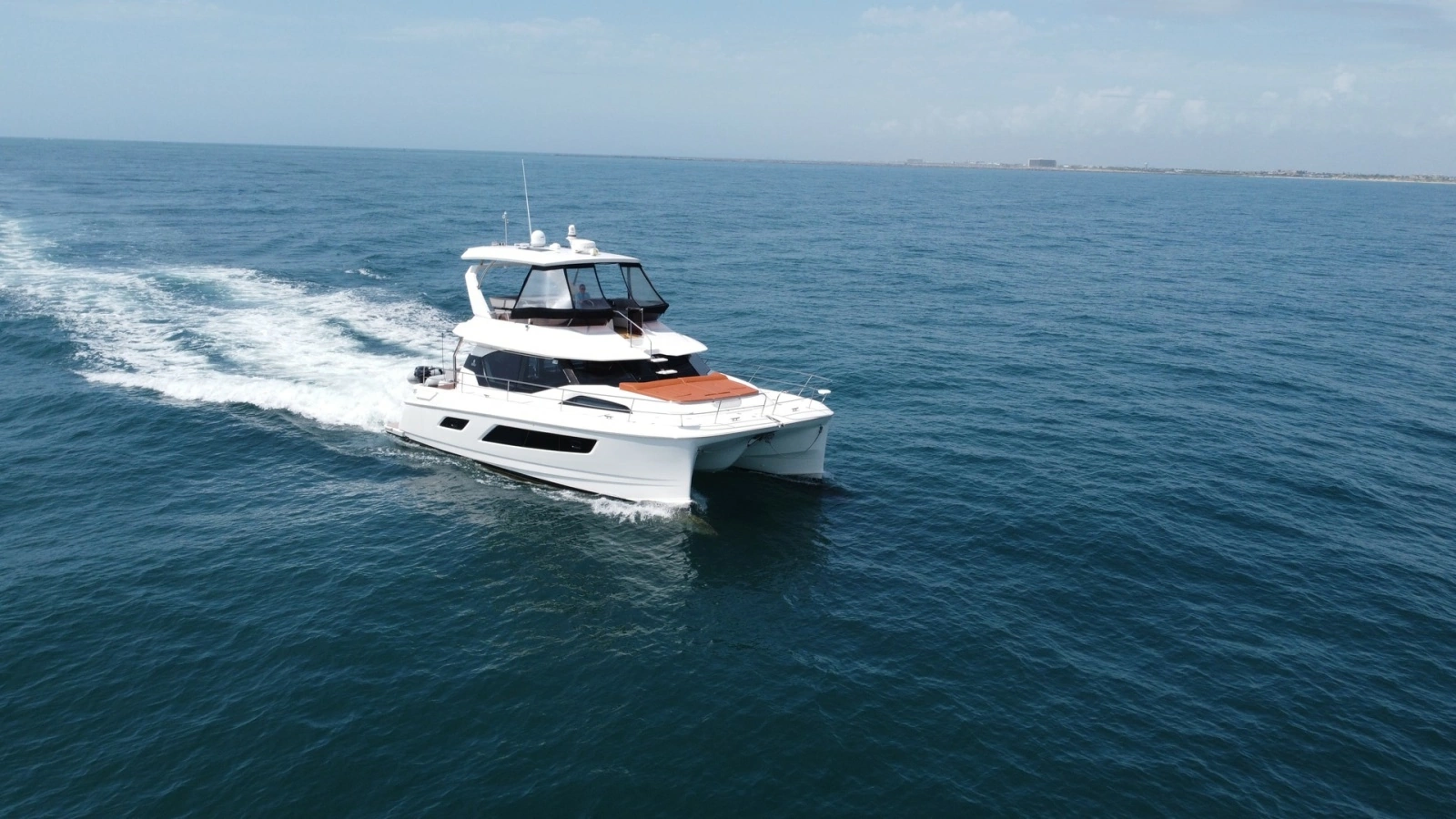 Aquila 44 CAT Cruising on Open Water