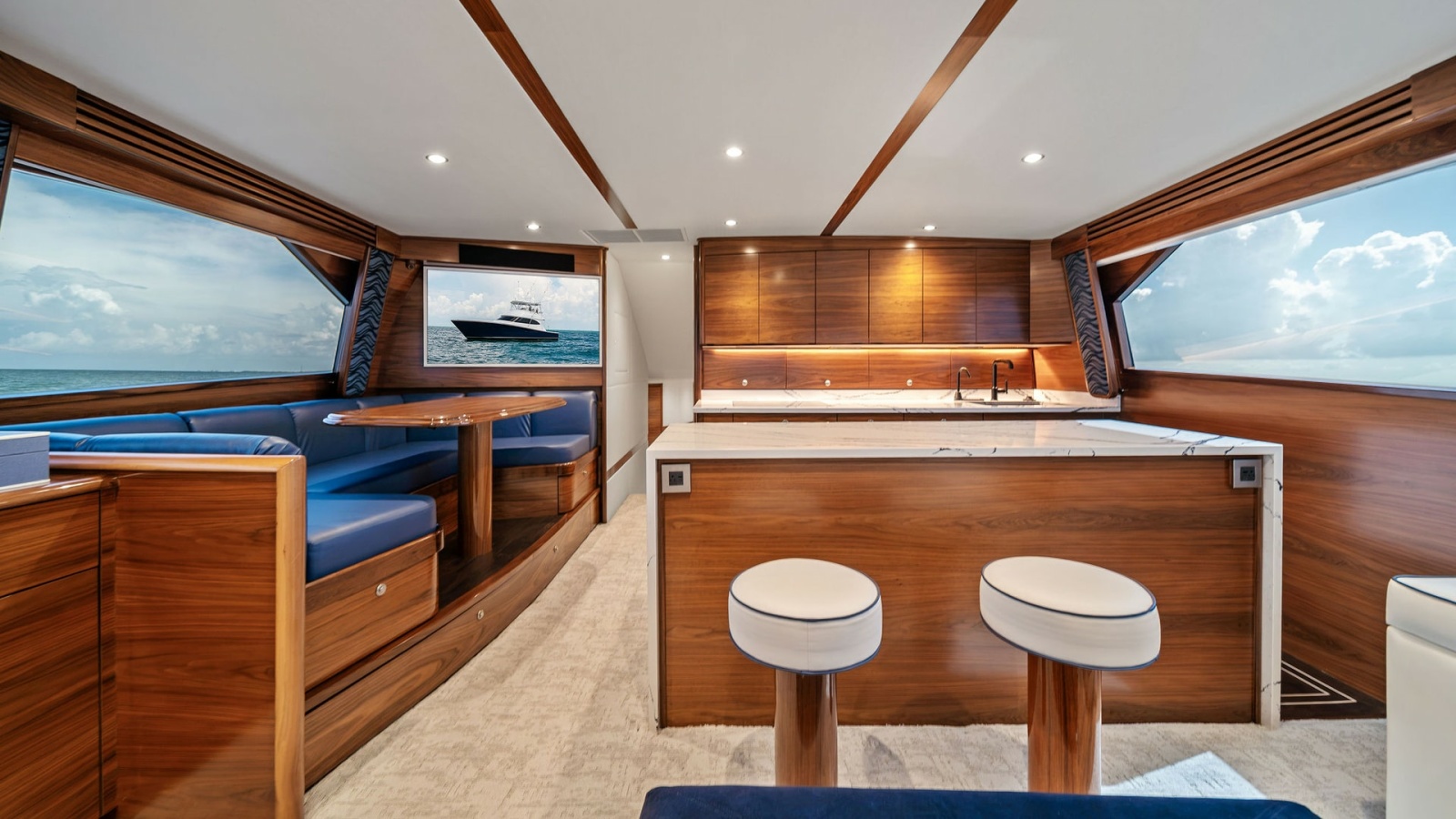 Spacious Galley and Salon Area