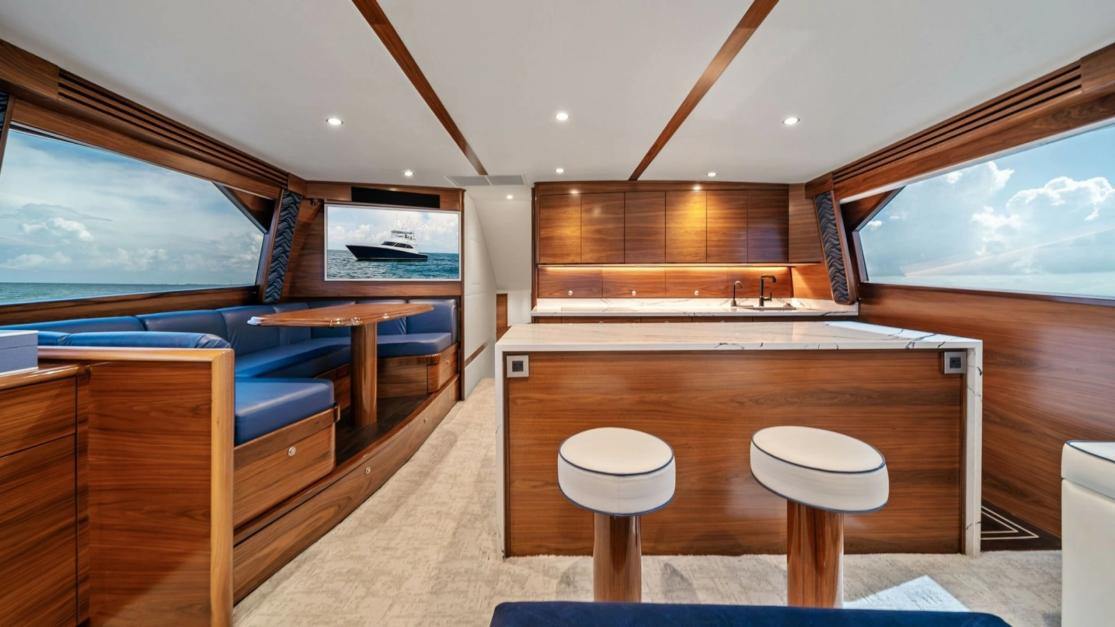 Spacious Galley and Salon Area