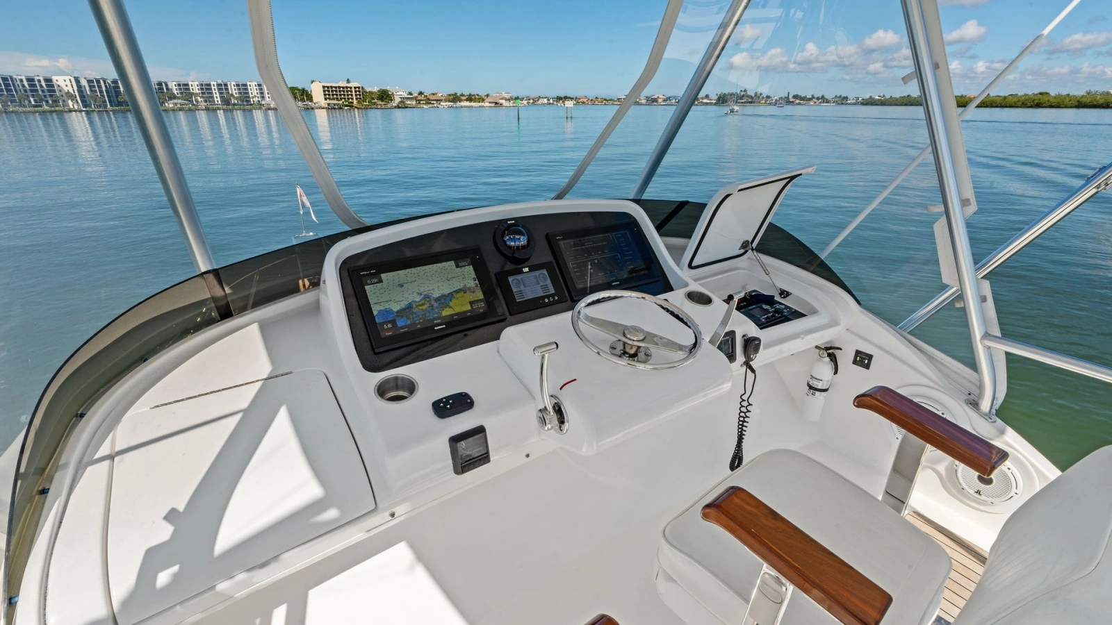 Flybridge Helm with Electronics