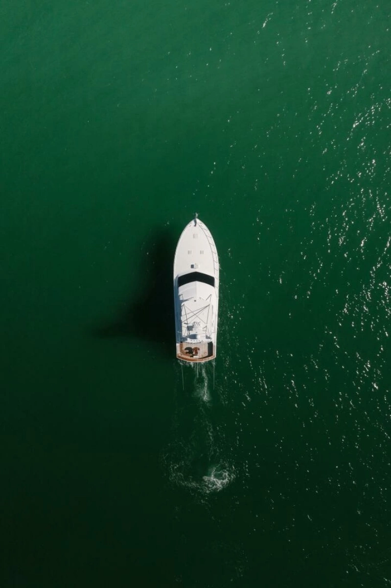 2005 Hatteras 68 Convertible- Birds Eye View