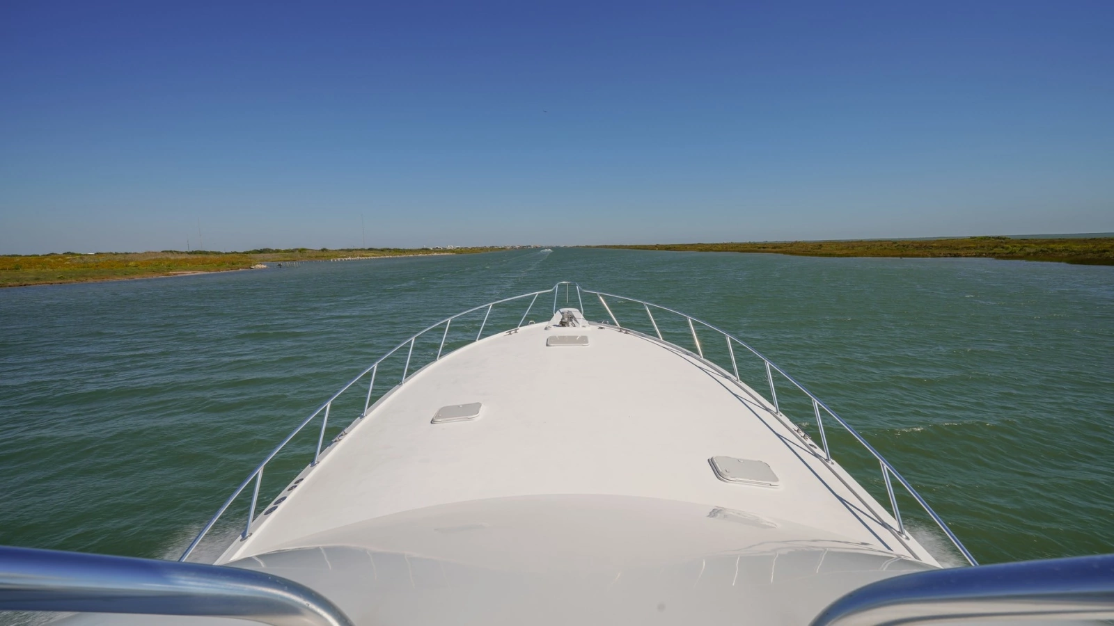 Expansive Bow View at Sea