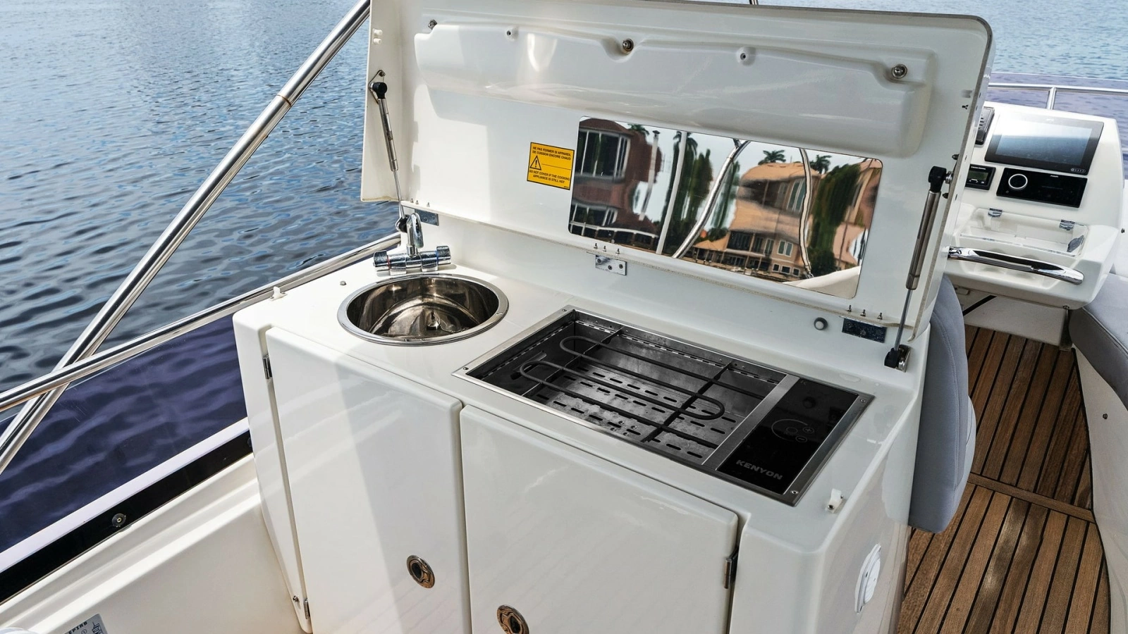 Flybridge Galley with Grill and Sink
