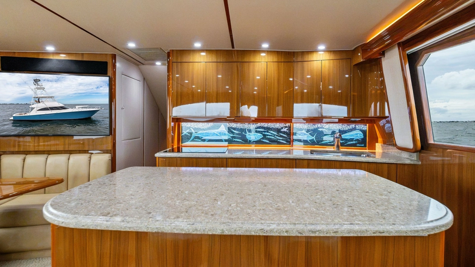 Galley with Polished Countertops